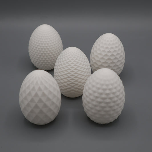 „GeoEgg Collection“ – Modernes 3D Ostereier-Set (5er Set)